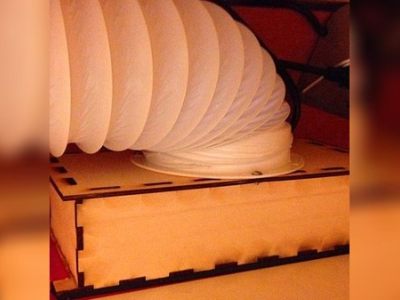 图纸封面-空调排气软管木质适配器 DXF 和 CDR 文件