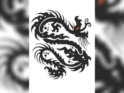 图纸封面-龙符号矢量