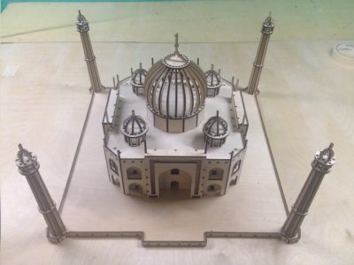 图纸封面-泰姬陵 3D 拼图 DXF 文件