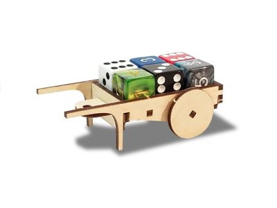 图纸封面-骰子车 3D 拼图 DXF 文件
