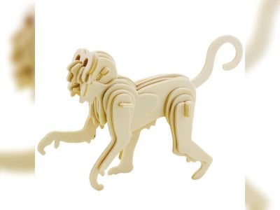图纸封面-猴子 3D 木制拼图 DWG 文件