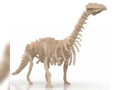 图纸封面-3D 拼图木质雷龙恐龙模型矢量文件