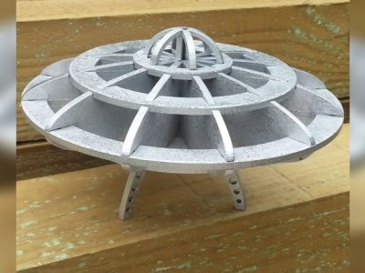 图纸封面-飞碟 3D 拼图