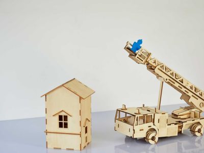 图纸封面-消防车 3D 拼图