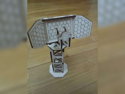 图纸封面-3D 木质通信塔 CDR、DXF 和 PDF 文件