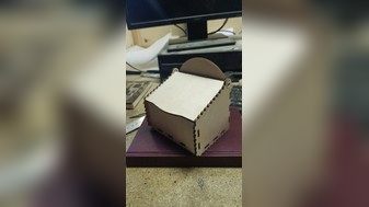 图纸封面-带盖胶合板盒 4mm 3D 拼图 CDR 文件