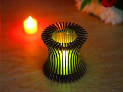 图纸封面-Tealight Holder LED Tea Light Candle Box 矢量文件