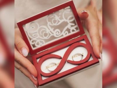 图纸封面-漂亮的结婚戒指盒 订婚戒指木盒 CDR 文件