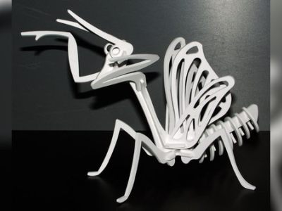 图纸封面-3D 木制拼图螳螂 DXF 文件