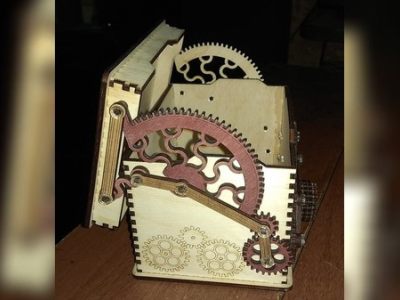 图纸封面-带锁木盒 CNC 激光切割 CDR 文件