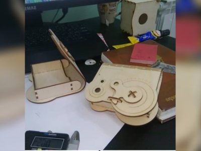 图纸封面-带锁 CDR 文件木质保存盒