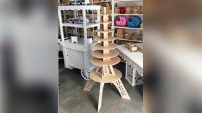 图纸封面-埃菲尔铁塔图案 4 层，适合激光切割 CNC