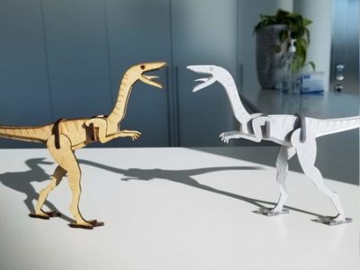 图纸封面-3D 木制恐龙模型矢量文件