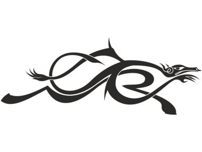 图纸封面-龙符号纹身矢量图