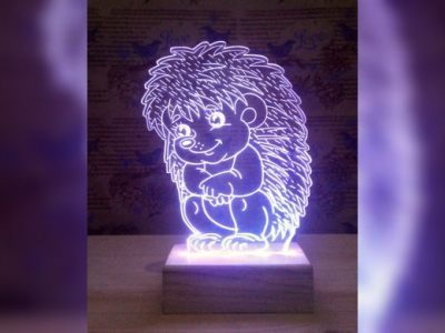 图纸封面-刺猬形3D幻觉灯