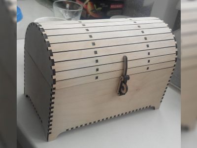 图纸封面-宝箱 3D 拼图