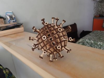图纸封面-冠状病毒 3D 模型 DXF 文件