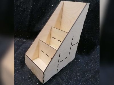 图纸封面-木质明信片展示架 DXF 和 CDR 文件