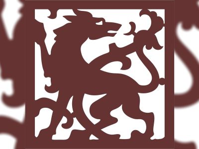 图纸封面-龙设计格栅面板房间隔断无缝 DXF 文件