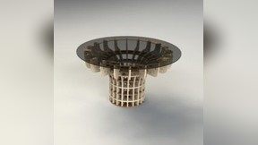 图纸封面-用于激光切割的 3d 装配式木桌