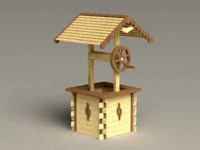 图纸封面-井口 3D 模型 4 毫米