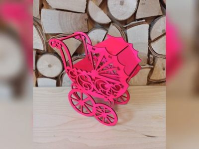 图纸封面-婴儿车婚礼礼品 CDR 文件