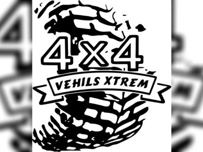 图纸封面-4×4 贴纸车