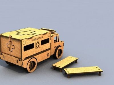 图纸封面-3D 拼图救护车