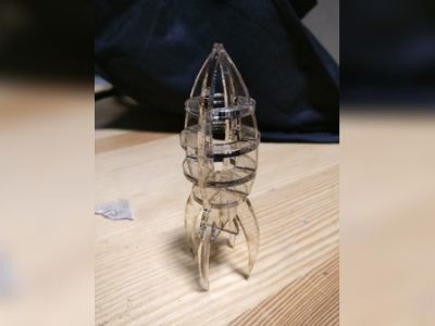 图纸封面-火箭尖鳍 3 毫米丙烯酸 DXF 文件