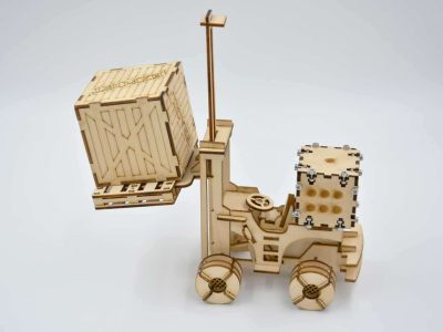 图纸封面-3D 拼图叉车模型