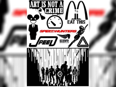 图纸封面-超级英雄矢量包插图