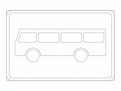 图纸封面-公交车站路标