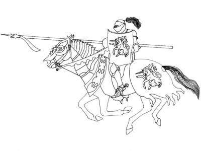 图纸封面-骑马骑士动态姿势