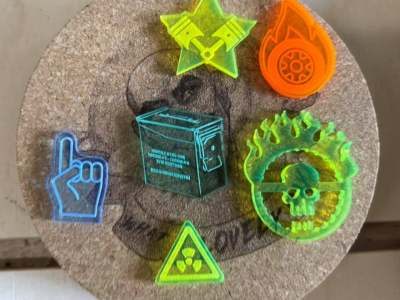 图纸封面-Gaslands 桌面游戏亚克力激光切割标记